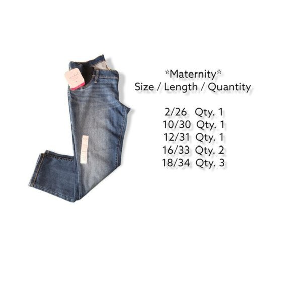 Isabel Maternity Women's Blue Side Panel Skinny Crop Maternity Jeans - Picture 4 of 8